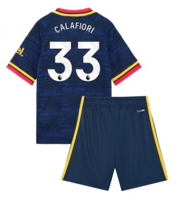Arsenal Riccardo Calafiori #33 Udebanetrøje Børn 2026-27 Kortærmet (+ Korte bukser)